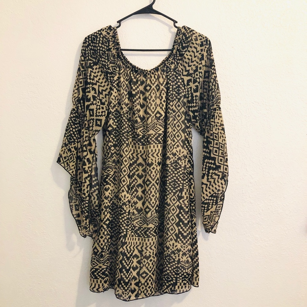 Bliss sheer print dress